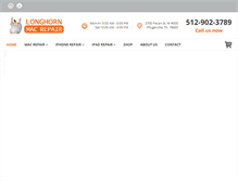 Tablet Screenshot of longhornmacrepair.com